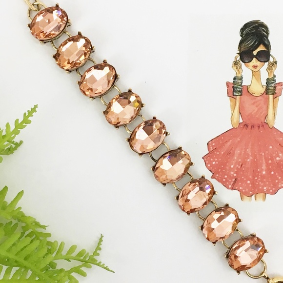 Miss Ansley Champagne Crystal Bracelet - Picture 1 of 5